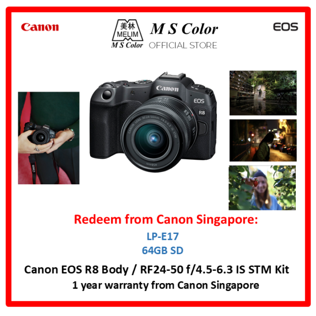 [READY STOCK | 1 YEAR WARRANTY] Canon EOS R8 Mirrorless Camera