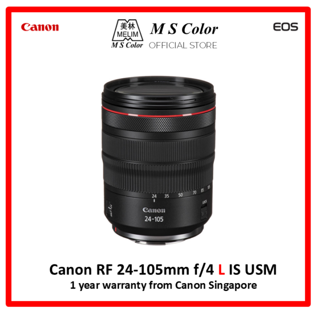 [READY STOCK | 1 year warranty from Canon Singapore] Canon RF 24-105mm f/4 L IS USM Lens