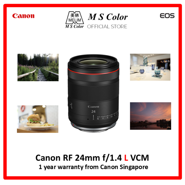 [READY STOCK | 1 year warranty from Canon Singapore] Canon RF 24mm f/1.4 L VCM Lens