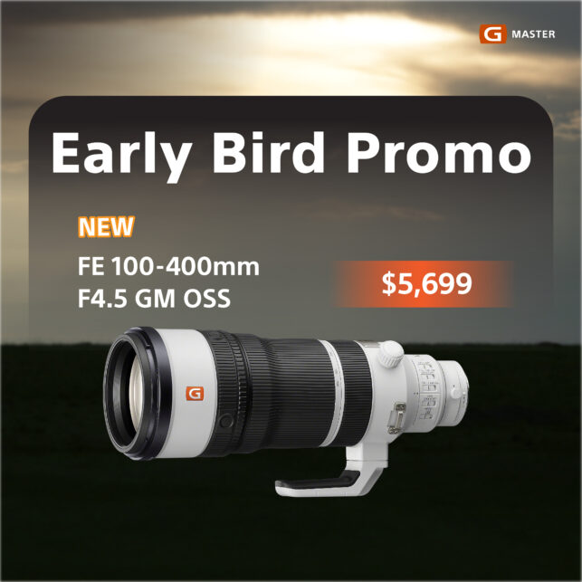 [PRE-ORDER] Sony FE 100-400mm f/4.5 GM OSS Lens | SEL100400MC